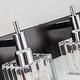 preview thumbnail 14 of 182, 2/3/4-Light Modern Bathroom Crystal Vanity Light Wall Sconces
