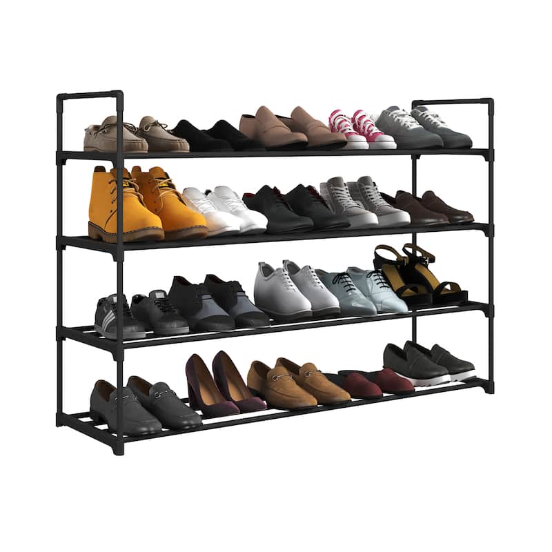 Shoe Rack - Shoe Organizer by Home-Complete (Black)