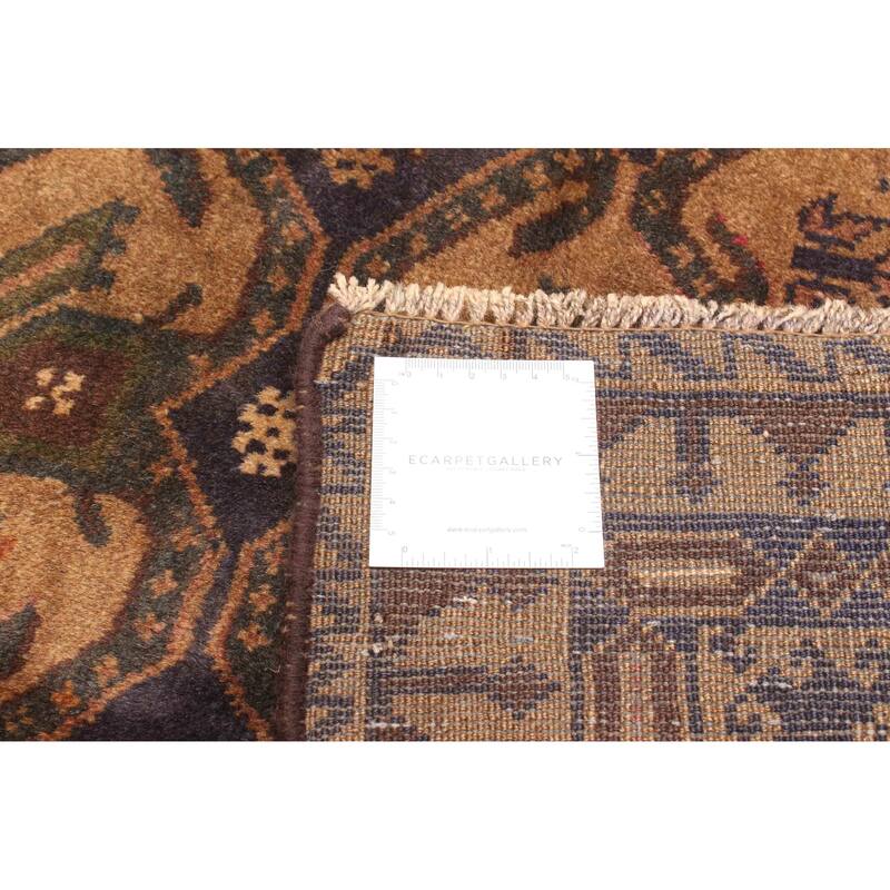 ECARPETGALLERY Hand-knotted Teimani Dark Navy Wool Rug - 2'7 x 4'4