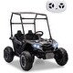 preview thumbnail 1 of 33, 2 Seater Ride on Toys for Kids with 2.4G Remote Control Black