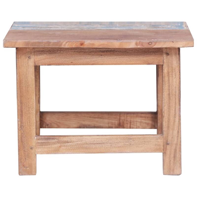vidaXL Nesting Tables 2 pcs Solid Reclaimed Wood - 15.7" x 15.7" x 11.8"