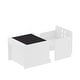 preview thumbnail 19 of 18, Kids Montessori Weaning Table and Chair Set, Wooden Kids Activity Table Step Stools with Blackboard & 3 Heights Adjustable