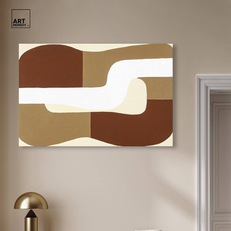 Minimal Wavy III Canvas by Art Remedy, Gallery Wrapped