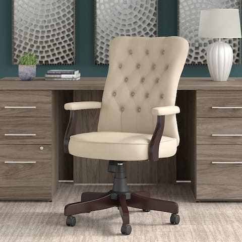 Salinas High Back Tufted Office Chair with Arms by Bush Furniture