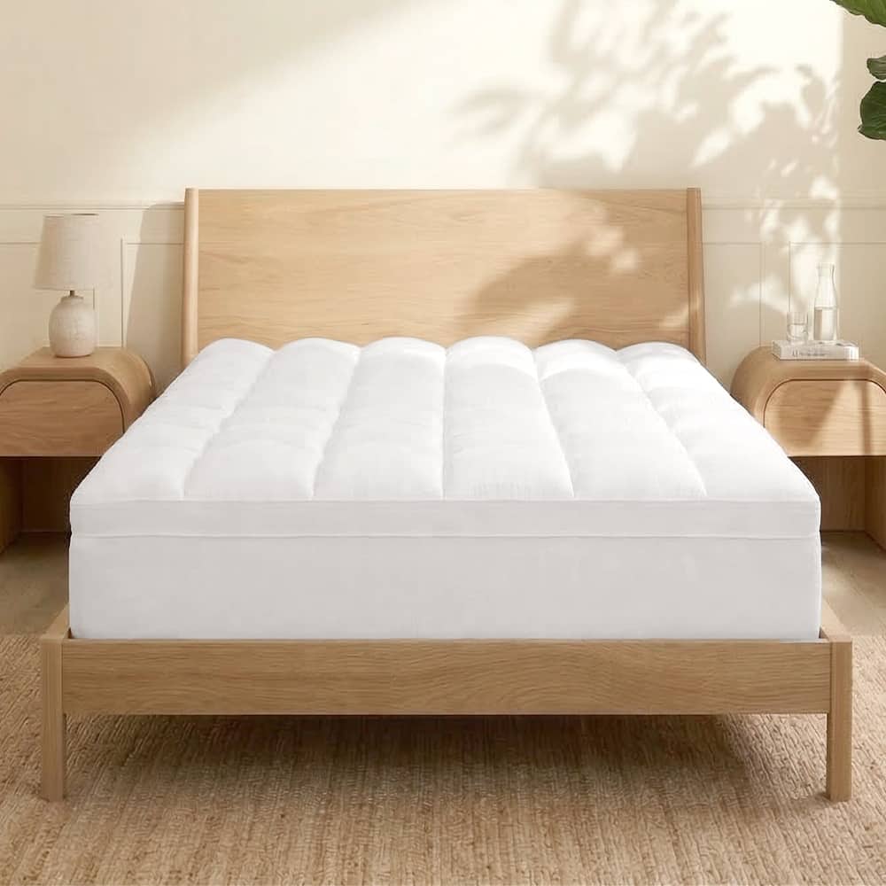 Nestl Mattress Topper, Extra Thick Cooling Mattress Pad, Fits up to 18" Mattress