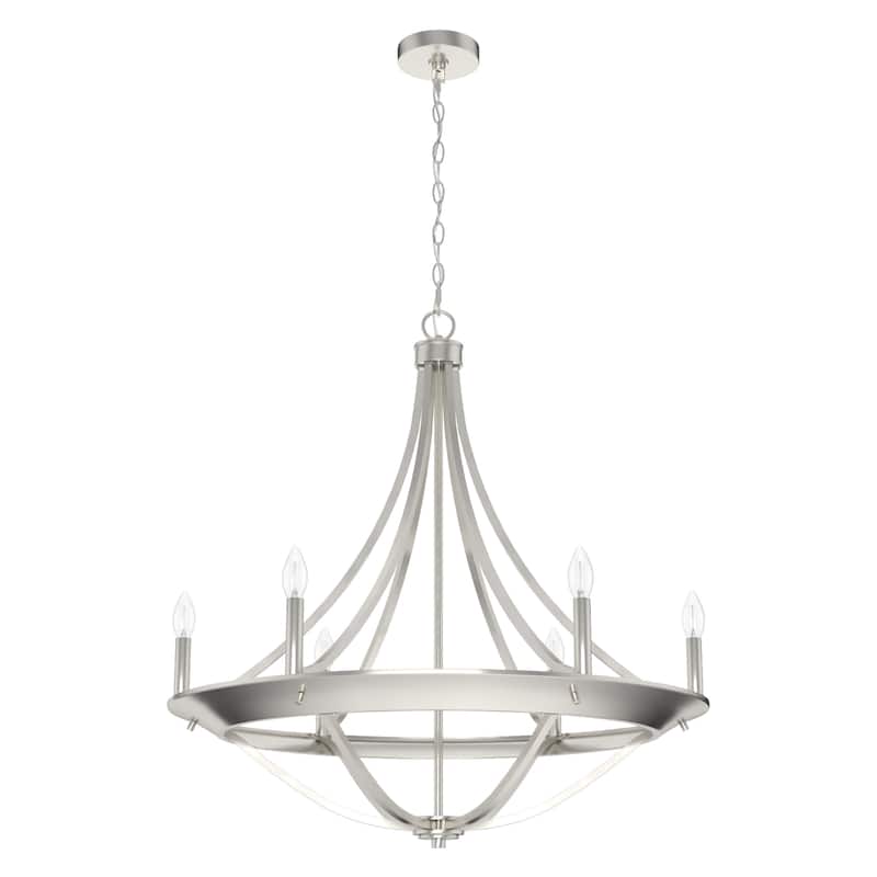 Hunter Perch Point Chandelier, Wheel, Candle, Dining Room, Entry, Modern Rustic, Industrial