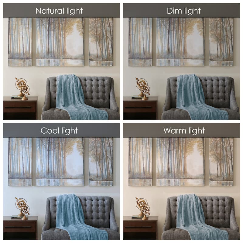 Madison Park Forest Reflections Triptych 3-piece Canvas Wall Art Set - Multi