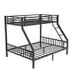 preview thumbnail 7 of 6, Metal Twin XL Over Queen Bunk Bed with Ladder and Slats Support for Adults Teens