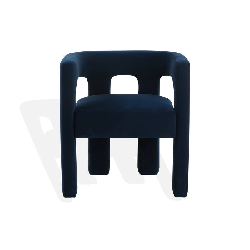 SAFAVIEH Couture Deandre Cut Out Accent Chair (Fully Assembled) - 24.8 IN W x 20.8 IN D x 26.8 IN H