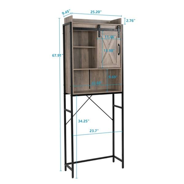 Beyond Sliding Rack Sliding Door Three-Layer Rack Bathroom Cabinet - Bed Bath & Beyond ...