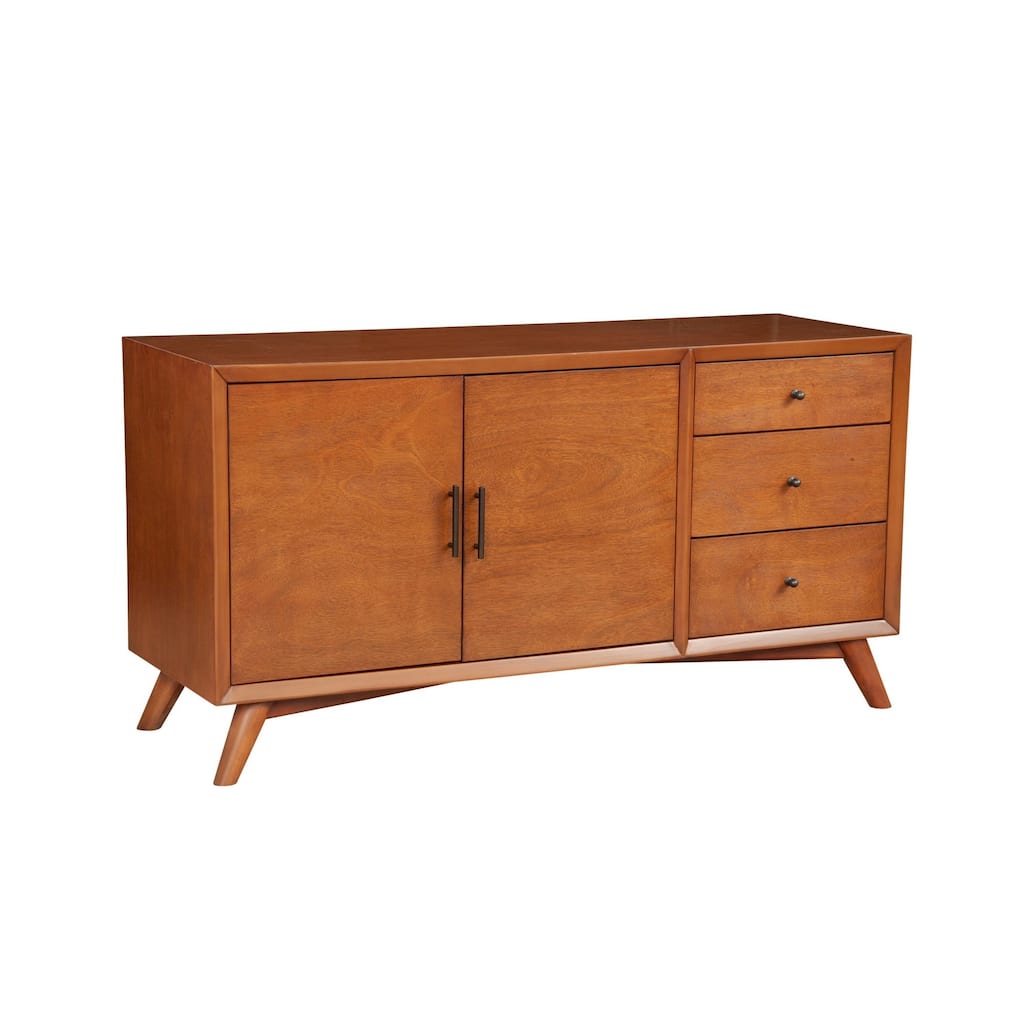 Sideboard with 3 Drawers and 2 Doors, Brown
