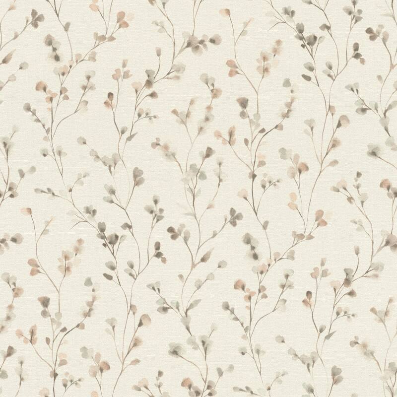 A-Street Prints Romy Neutral Springtime Trail Wallpaper