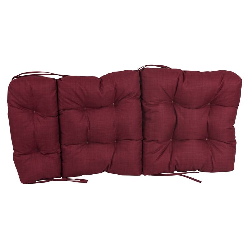 Multi-section Tufted Outdoor Seat/Back Chair Cushion (Multiple Sizes)
