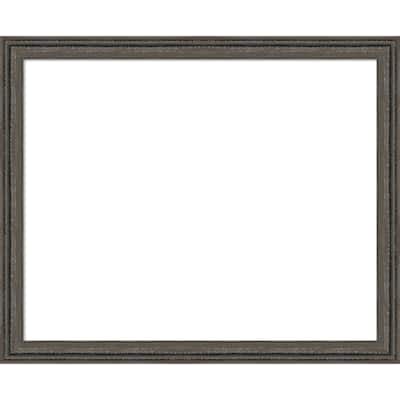 Amanti Art Upcycled Brown Grey Framed Dry Erase Magnetic Board