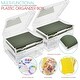 preview thumbnail 7 of 5, Sorbus Set of 6 Wide Hanging File Organizer Bin, Interior 10"x12" Clear Plastic Stackable for Document Storage