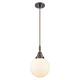 Option Oil Rubbed Bronze / Matte White Shade