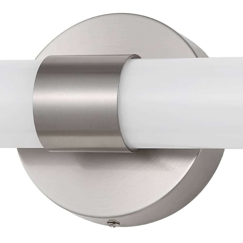 Elyse 20.13" 1-Light Industrial Mid-Century Iron Integrated LED Vanity Light, by JONATHAN Y