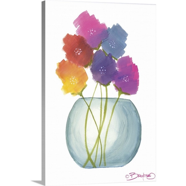 "Flowers in a Jar VIII" Canvas Wall Art