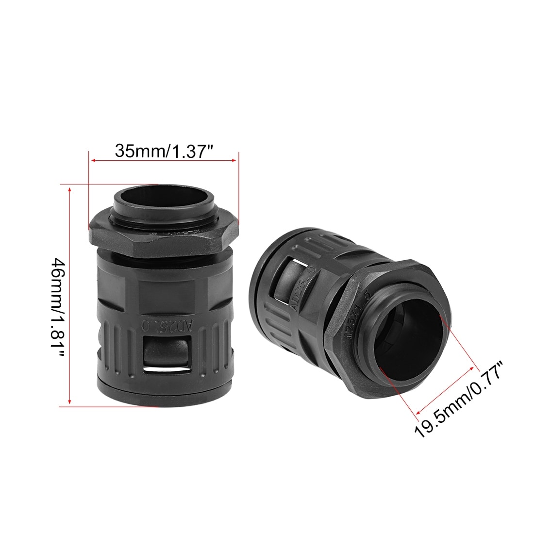 Cable Gland Corrugated Tube Connector AD21.2-AD54.5 Pipe Joints Clamps