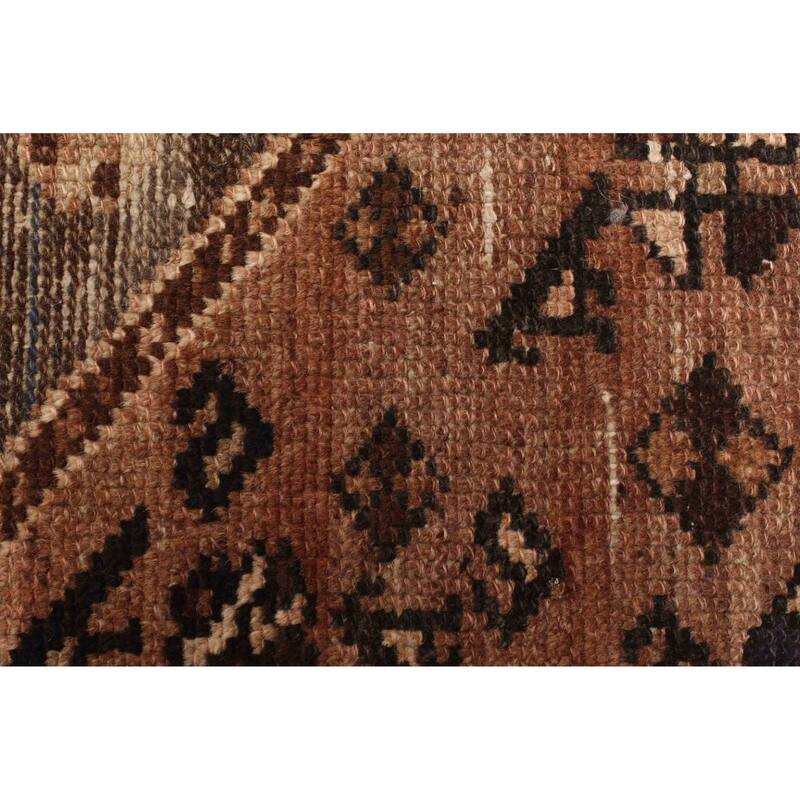 ECARPETGALLERY Hand-knotted Antalya Vintage Dark Navy Wool Rug - 2'7 x 6'0