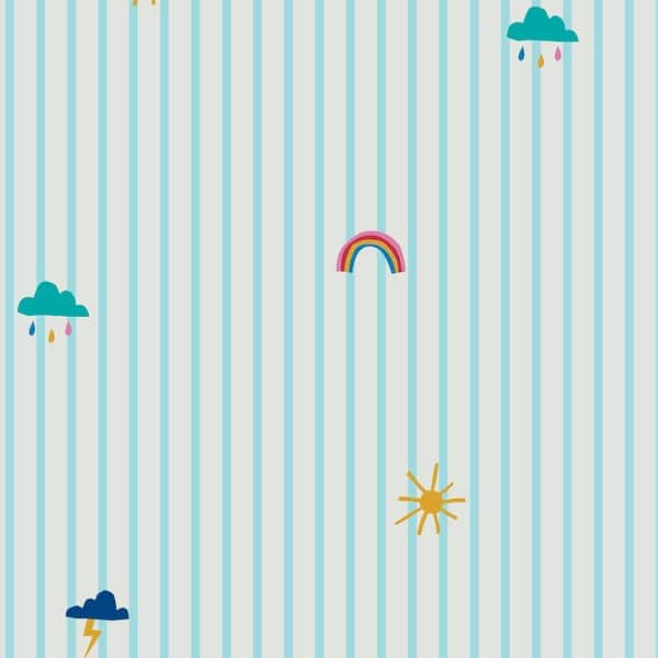 slide 2 of 4, Joules Whatever the Weather Icons Haze Blue Wallpaper
