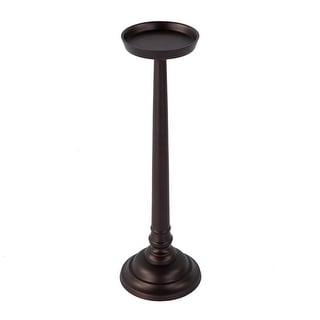 Tilly 7 in. W Round All Metal Pedestal Base End Table