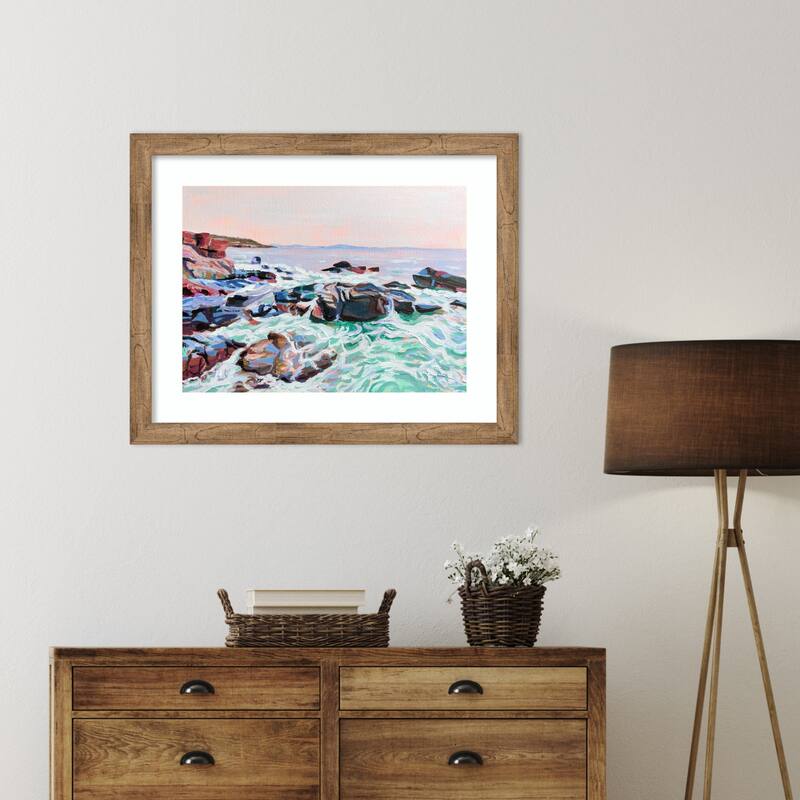 Thunder Hole by Pauline Wegman Wood Framed Wall Art Print