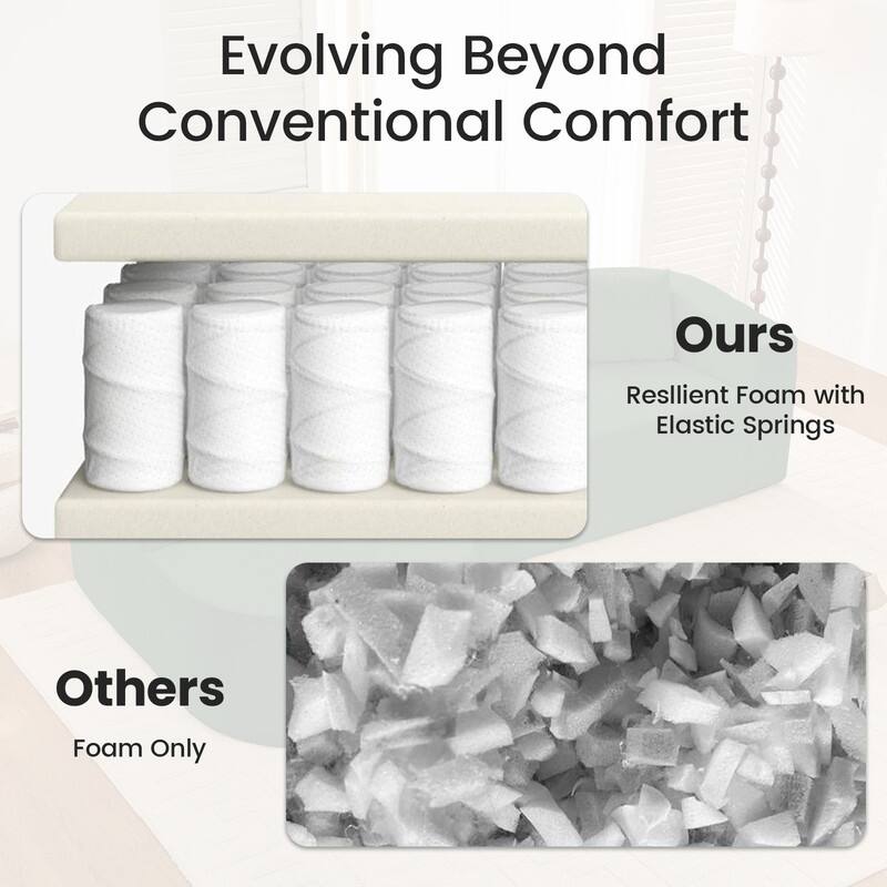 Mixoy 98 inch Chenille L Shape Sectional Sofa with Curved Chaise,Modern Cloud 3 Seater Sofa Couch