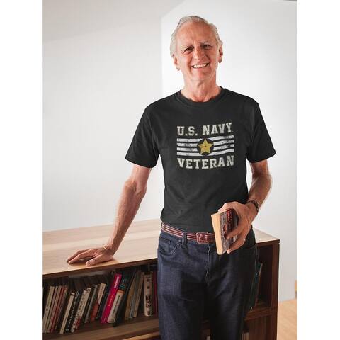 U. S. Veteran T-shirt Men's -Navy Designs