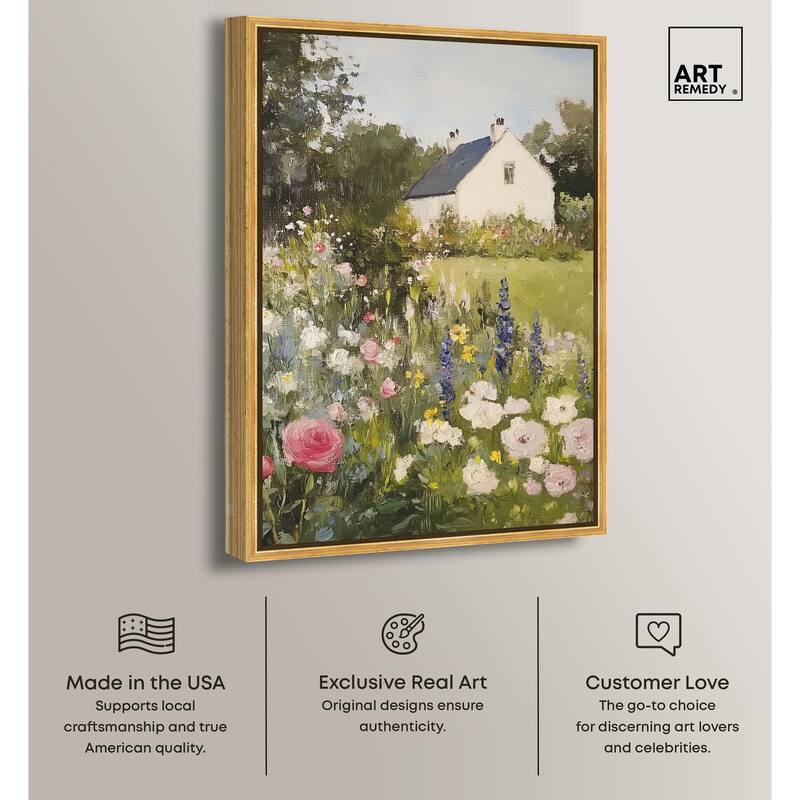 Floral Farmhouse II Canvas by Art Remedy