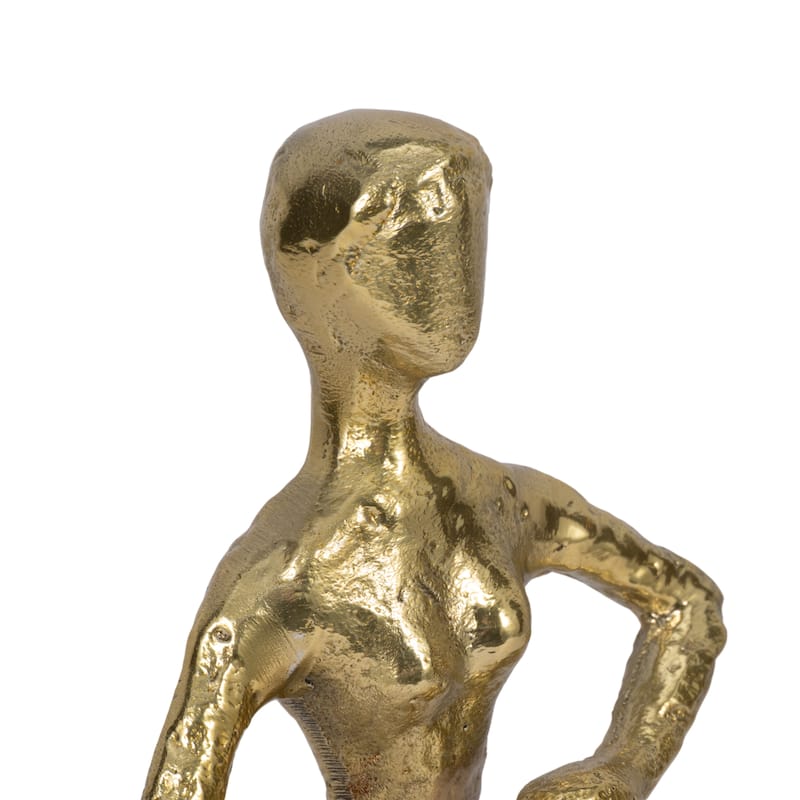 Sagebrook Home 14" Metal Hold Dancing Lady - 9" x 9" x 14"