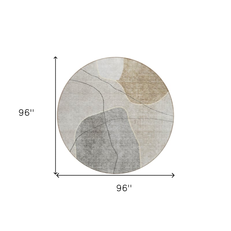 HomeRoots Abstract Transitional Rectangle Outdoor Rug