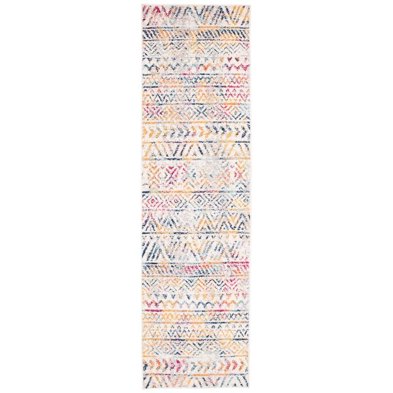 The Curated Nomad Midtown Geometric Distressed Bohemian Rug