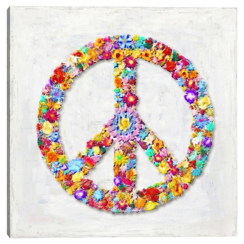 Peace Sign by Jamie MacDowell Canvas Art Print