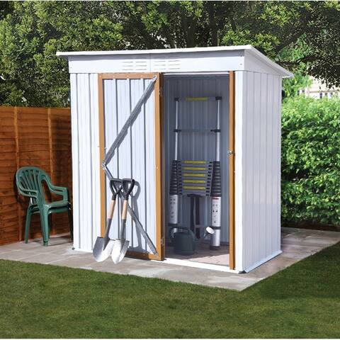 5 X 3 Ft Outdoor Storage Shed with Lockable Doors