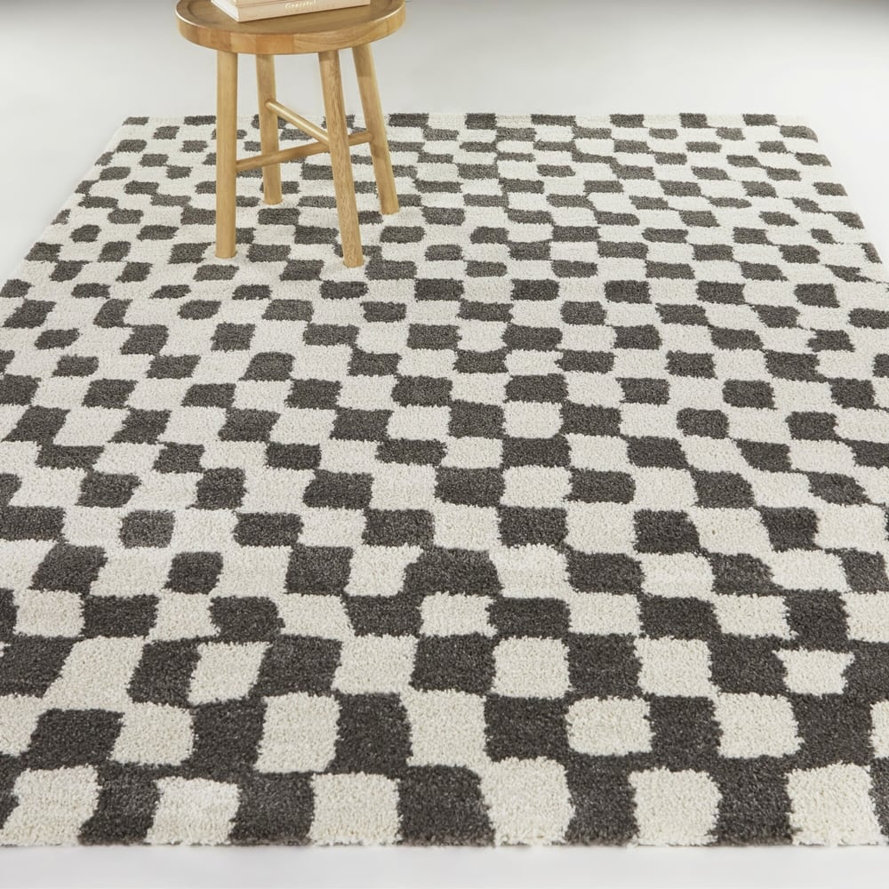Dietrich Modern Checkered Area Rug