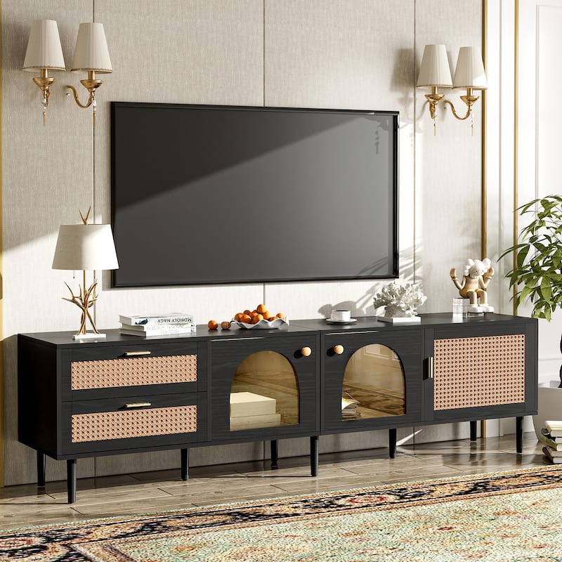 70 in with three Cabinets TV Stand for TVs up to 80 in - n/a