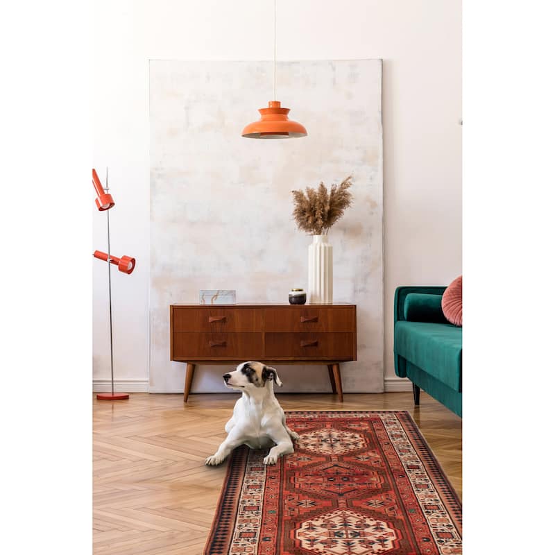 ECARPETGALLERY Hand-knotted Konya Anatolian Copper Wool Rug - 3'7 x 10'3