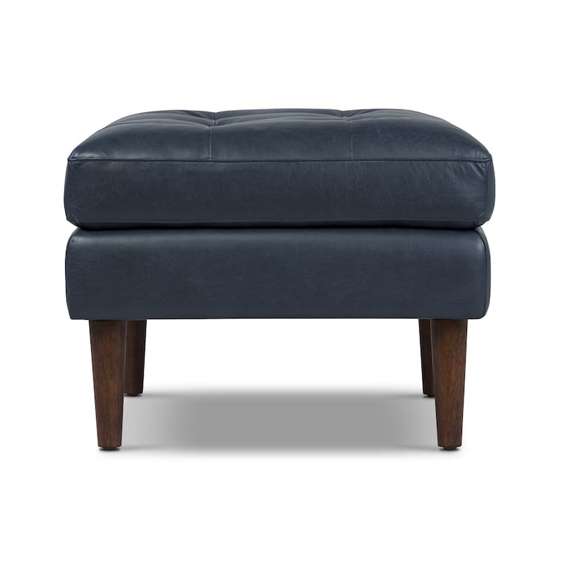 Poly & Bark Napa Ottoman - Full Grain Genuine Italian Leather