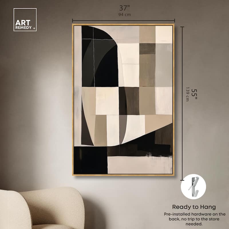 Modern Shapes II Canvas by Art Remedy