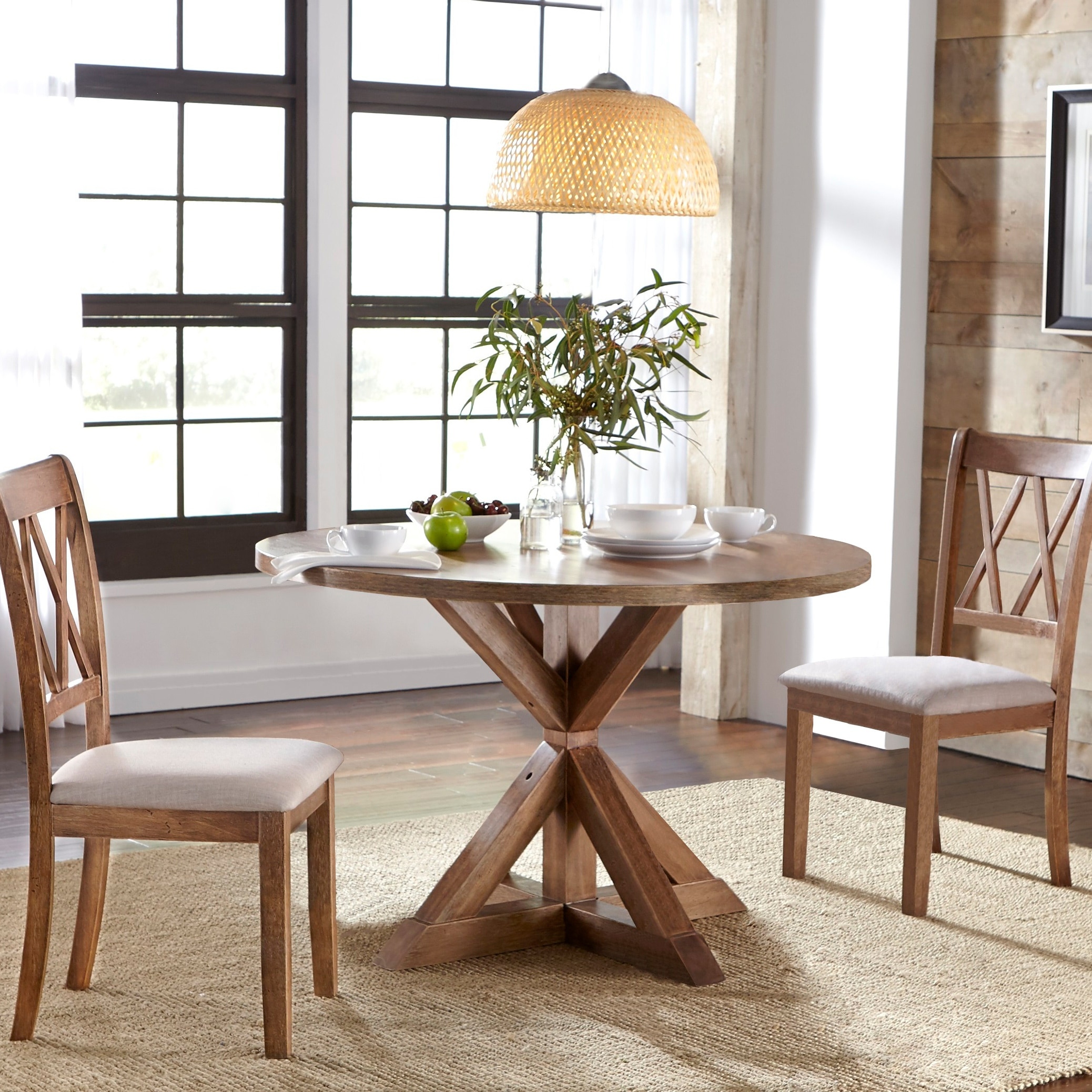 Shop Simple Living Rose Pedestal Dining Set Overstock 22841392