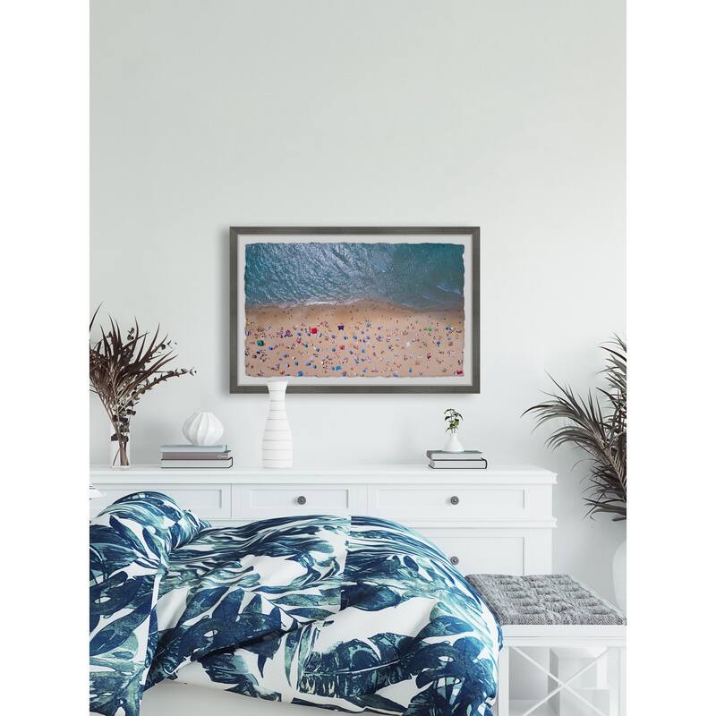 'Summer at the Beach' Framed Painting Print