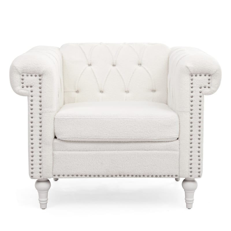 1 Seater Sofa For Living Room,Soft PU leather fabric, easy to clean