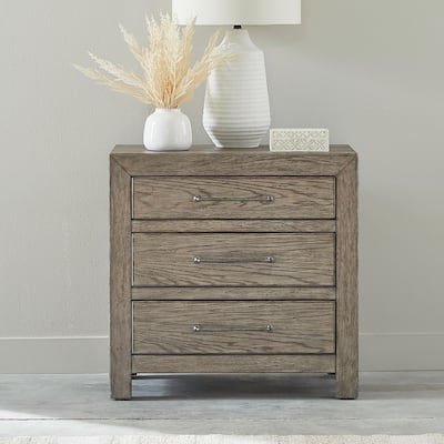 Skyview Lodge Cobblestone Bedroom Nightstand with Charging Station