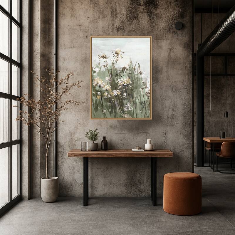 Wildflowers in a Gentle Breeze No. 2 by PI Studio Framed Canvas Wall Art Print