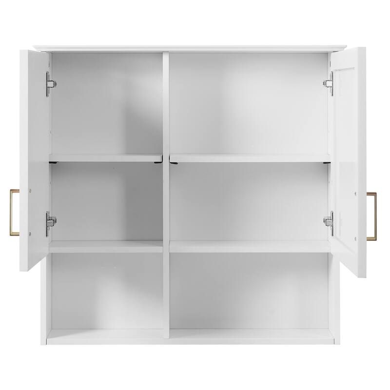 2-in-1 Bathroom Mirror Cabinet, 30 inch Wall Mounted Medicine Cabinet with Adjustable Shelves & Soft Close Doors