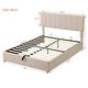 preview thumbnail 10 of 11, Upholstered Platform Bed with a Hydraulic Storage System