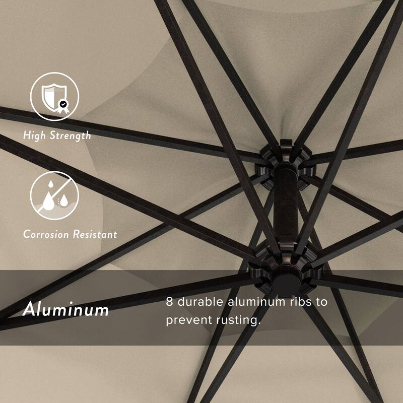 Okracoke 9ft Rotating Aluminum Umbrella by Havenside Home