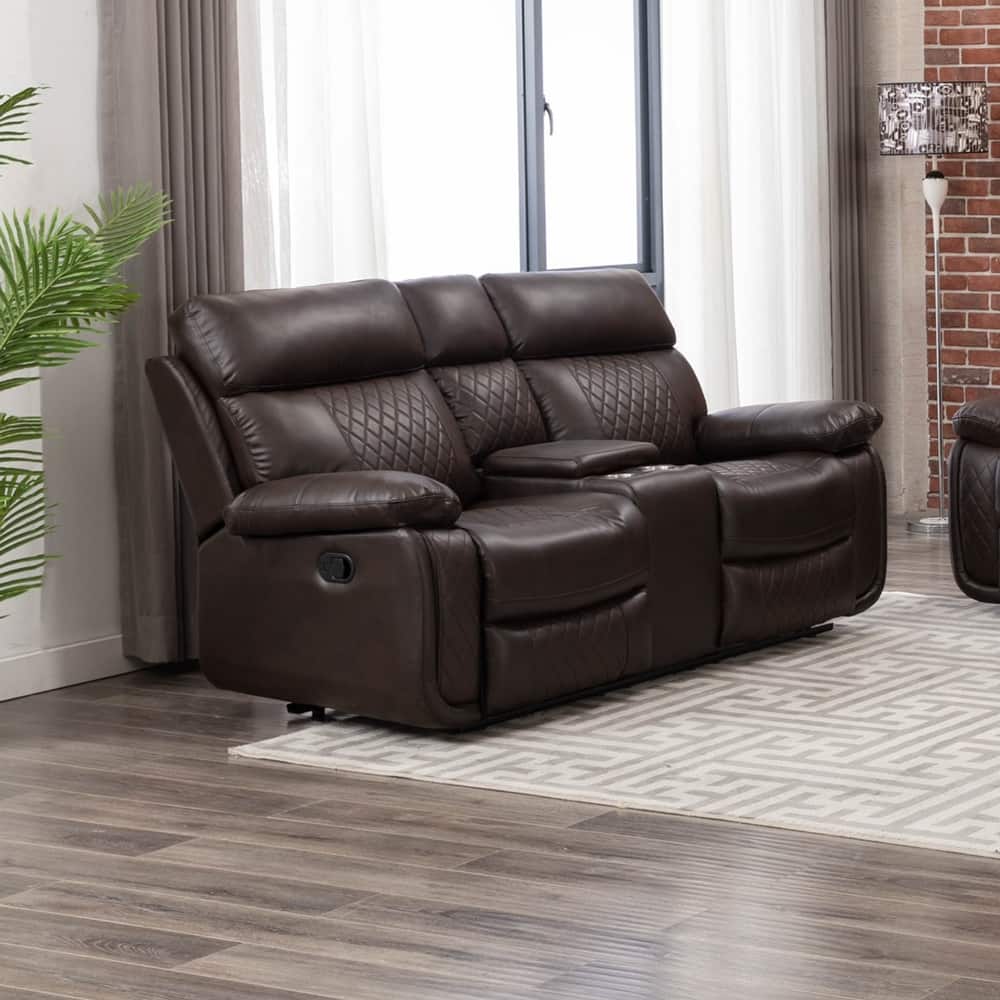 Infinity Power Reclining Faux Leather Reclining Loveseat