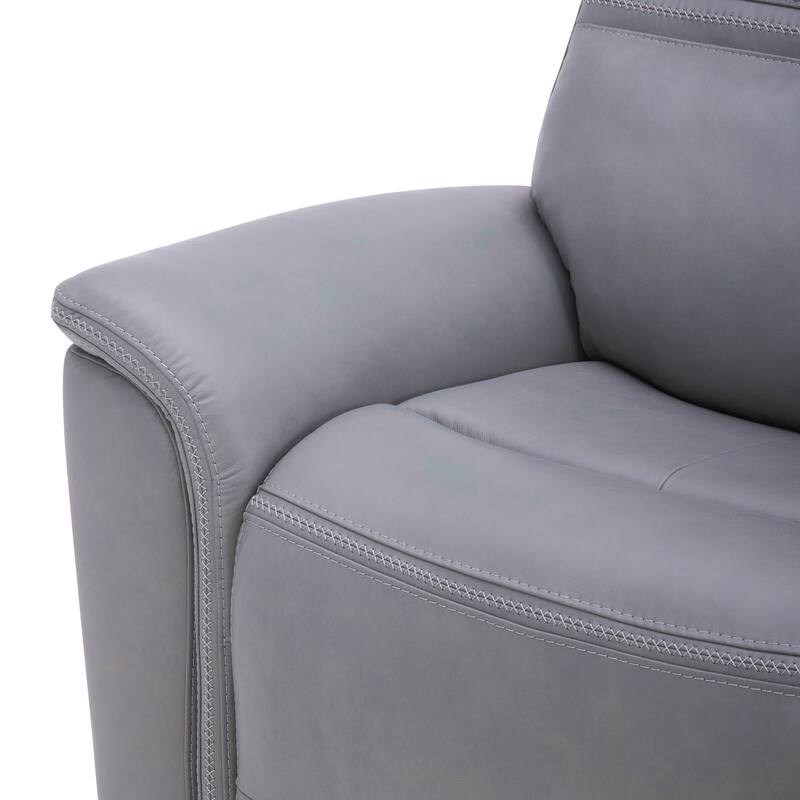 Liberty Furniture Cooper Power Sofa - Blue Gray - Width 87" x Depth 41" x Height 41"